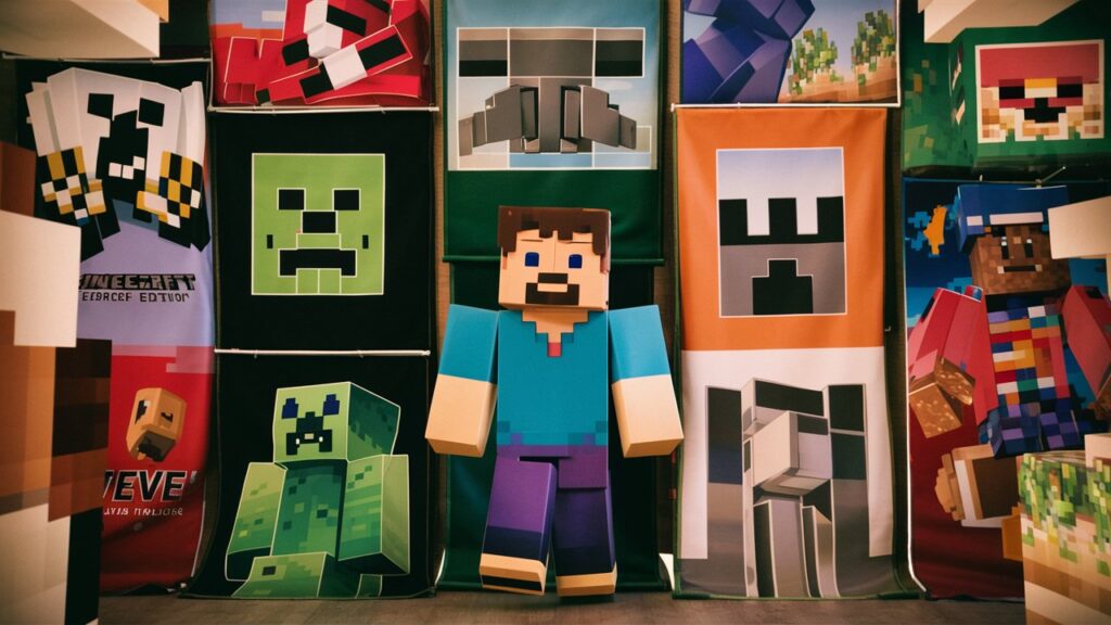 Minecraft: Bedrock Edition (2011) Game Icons Banners