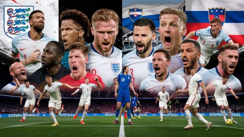 England national football team vs Slovenia national football team timeline