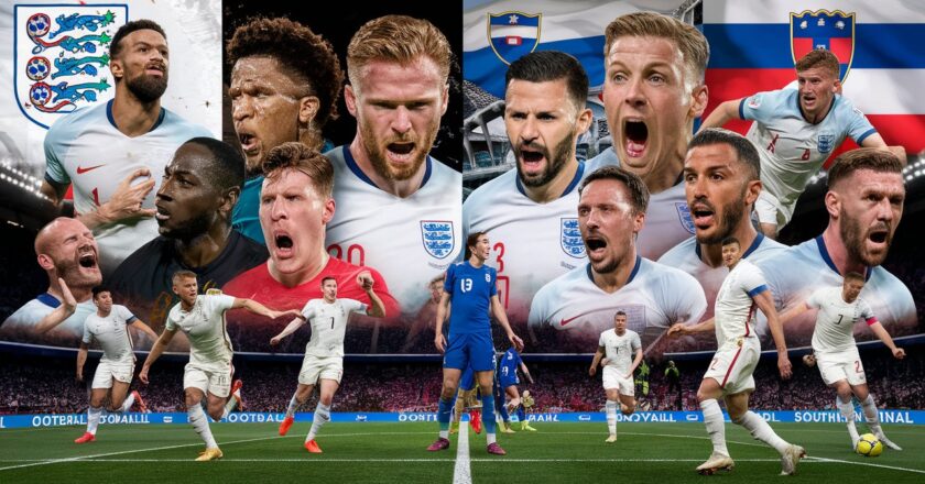 England national football team vs Slovenia national football team timeline